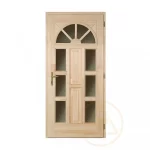 Napsugár szélén üveges fa bejárati ajtó